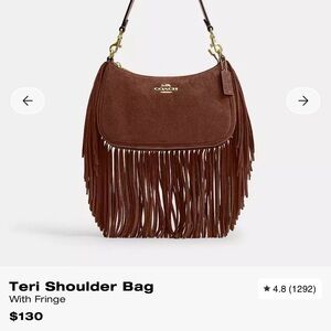 ***ISO THIS Coach Tan Fringe Shoulder Bag